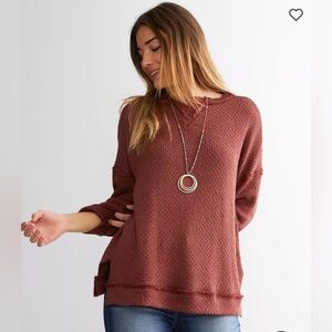 Women’s BKE waffle knit top